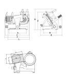 Αλλαντομηχανή Λεπίδα 300mm PALLADIO 300 AUT. TOP SRM-PALLADIO 300 AUT. TOP